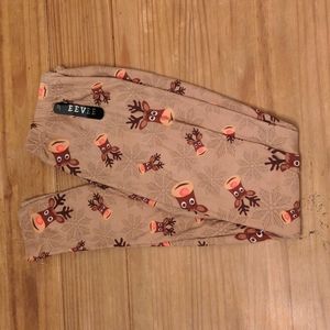 Women's NWT Eevee Reindeer Leggings, One Size